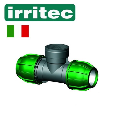 Тройник 50x1-1/2"x50 внутренняя резьба IRRITEC Тройник 50x1-1/2"x50 внутренняя резьба IRRITEC